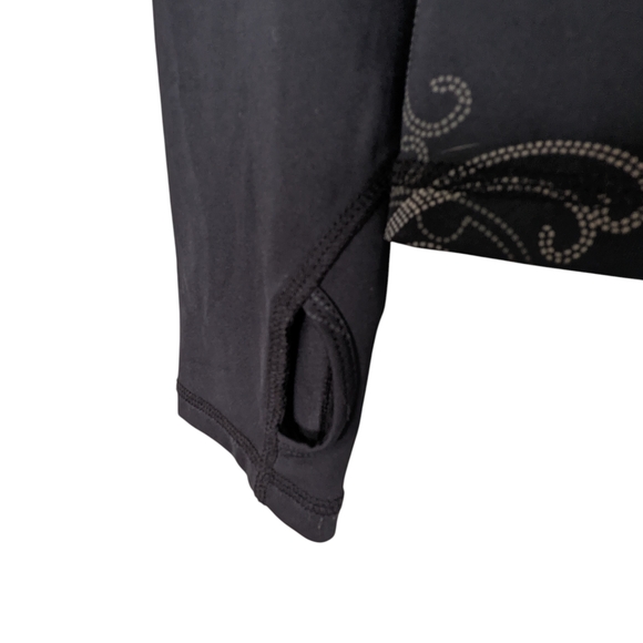 Avia Black Swirl Women's Long Sleeve Top - Picture 4 of 6